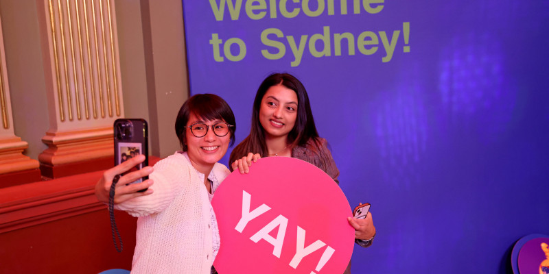 Students at Sydney Welcome Event